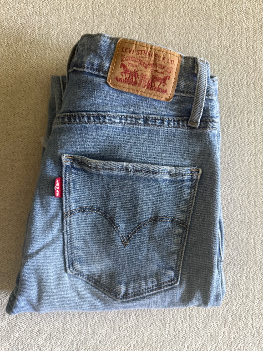 Levi's Blue Denim Jeans with Red Tab
